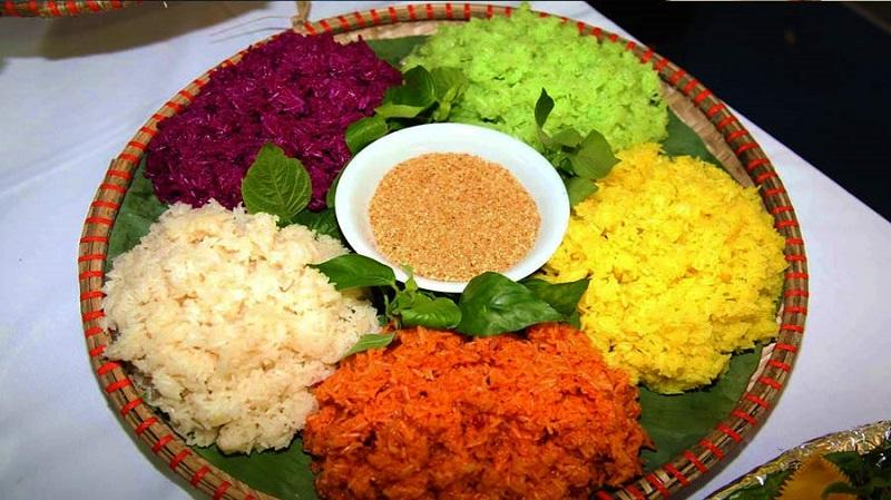 Làm xôi ngũ sắc (3)